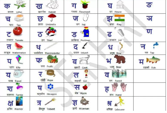 graphical representation hindi word